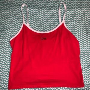 Forever 21 red crop top